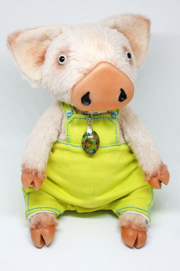 Piglet - My, Pig, Needlework without process, Piglets, Teddy's friends, Teddy, Collectible figurines, Handmade, Longpost