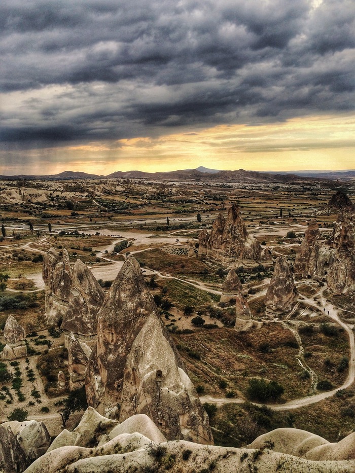 Cappadocia - My, Thunderstorm, The photo, Cappadocia, Turkey