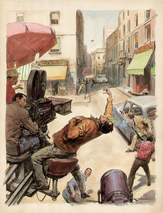 I want to know everything #133 part 1. Artist of the week: disastrous Walter Molino. - Want to know everything, Drawing, Illustrations, Italy, Magazine, Catastrophe, Walter Molineau, Artist, Longpost