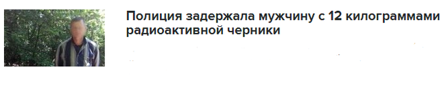 Каждый день такую ем. - Черника, Радиация, Полиция