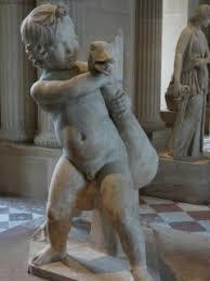 choke the goose - Louvre, Sculpture, Гусь, 