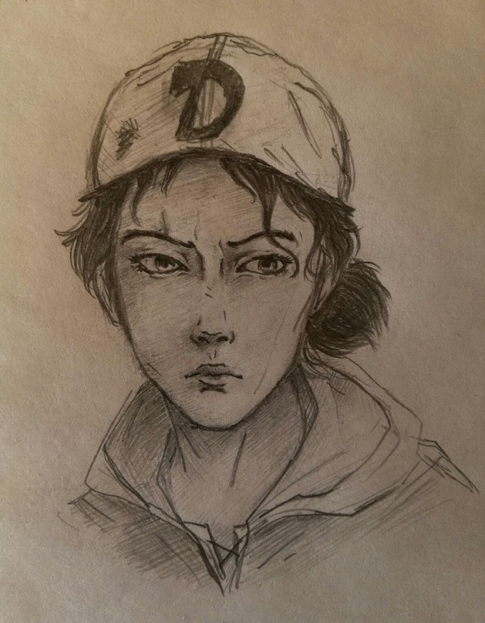 Clementine - My, Clementine, The Walking Dead: The Game, Drawing
