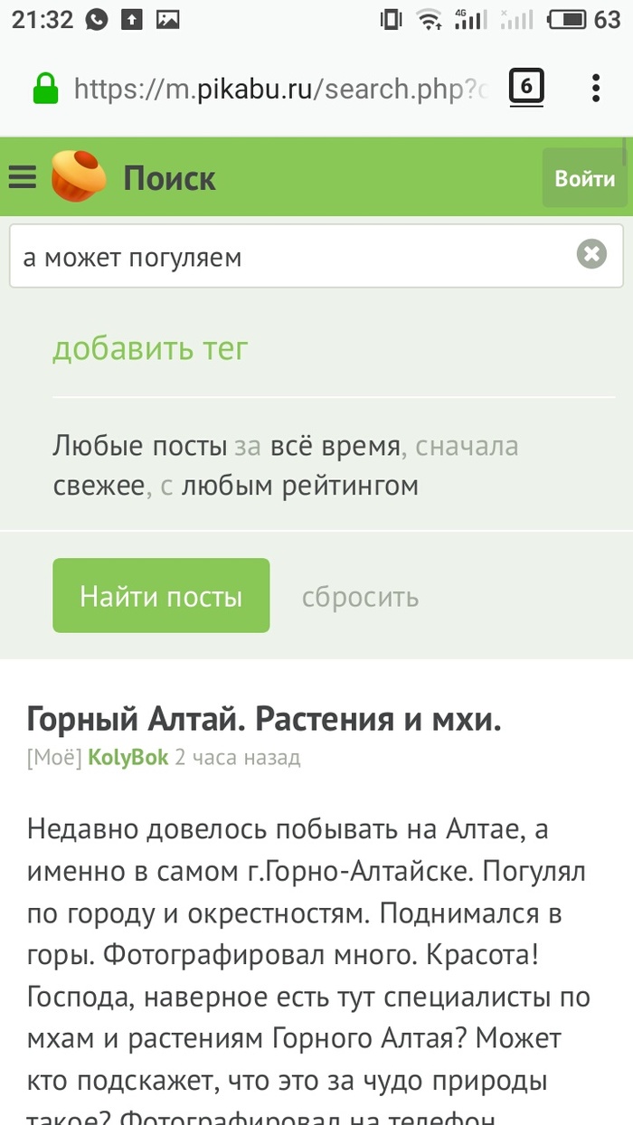 How to search on pikabu? - Search, My, Longpost, Help, Peekaboo