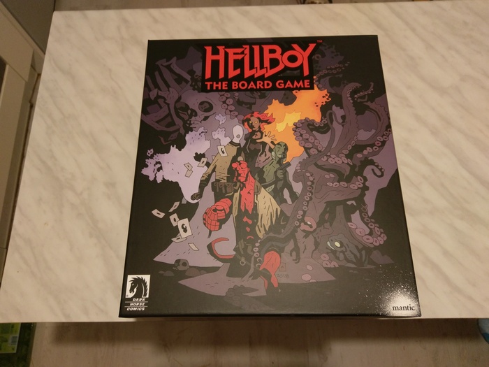 Hellboy: The Board Game - My, Board games, Hellboy, , , Unpacking, Tabletop, Longpost