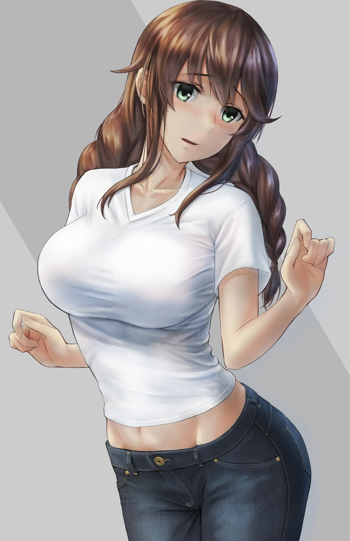 Noshiro - Anime, Anime art, Kantai collection, Noshiro, Boobs