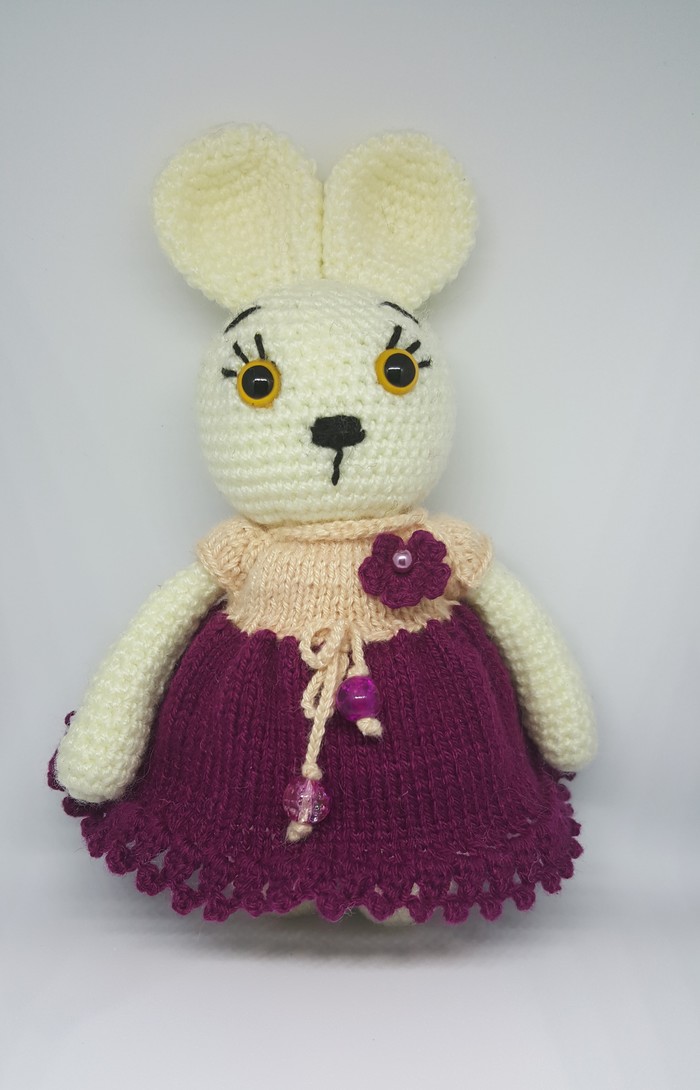 My bunnies and yoyos - My, Needlework without process, Crochet, Milota, Toys, Yo-yo, Hare, Knitting, Longpost