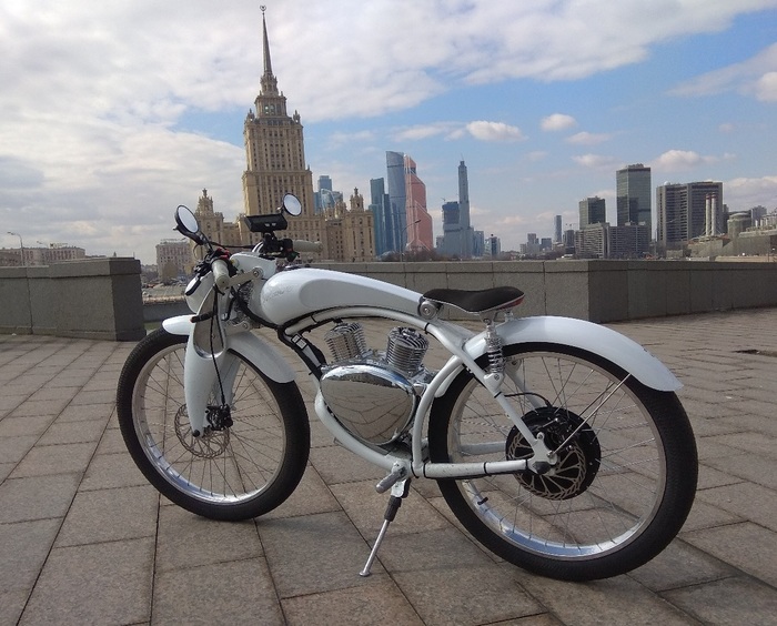 Season opened. Electric bike. - My, Moto, Bike, Electro, Innovations, Liberty, Tuning, Longpost