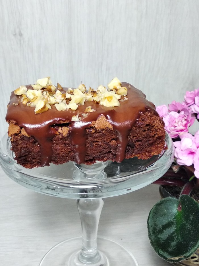 Recipe - Brownie - My, Cake, Bakery products, Biscuit, Brownie, Sweets, Yummy, Recipe, Video recipe, Video, Longpost