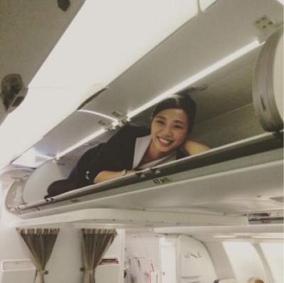 Flight attendants showed what they do while there are no passengers nearby - Stewardess, Dedication, Scream, Longpost