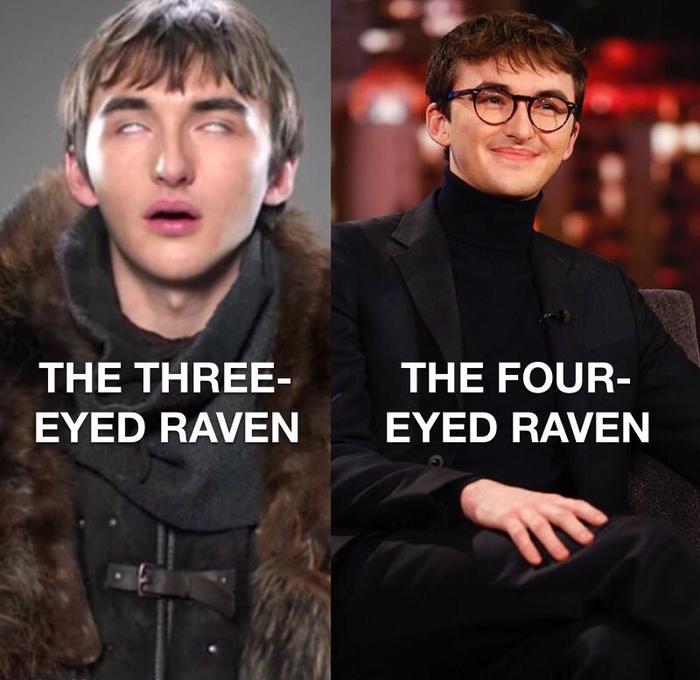 Three-Eyed Raven - Four-Eyed Raven - Game of Thrones, Bran Stark, Isaac Hempstead-Wright, Glasses