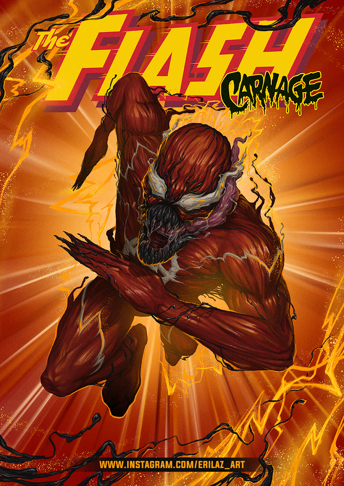 The Flash/Carnage.     . , -, Marvel, ,  , DC Comics, , 