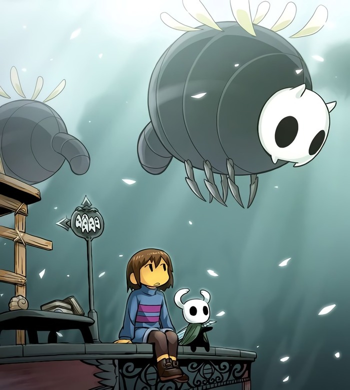 Hollow tale - Undertale, Hollow knight, Crossover, Crossover