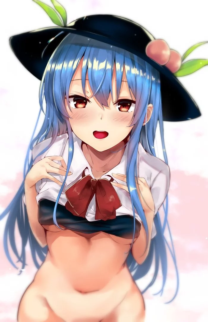 Hinanawi tenshi - NSFW, Touhou, Anime art, Anime, Hinanawi tenshi, 