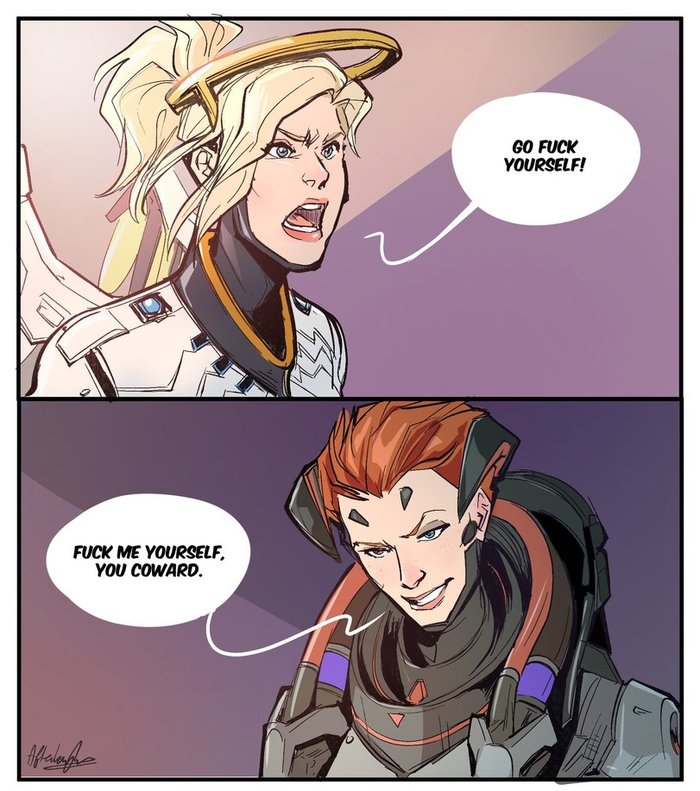 Oh Oh Oh! It's my pairing ! Moira, Mercy, Overwatch, , , 
