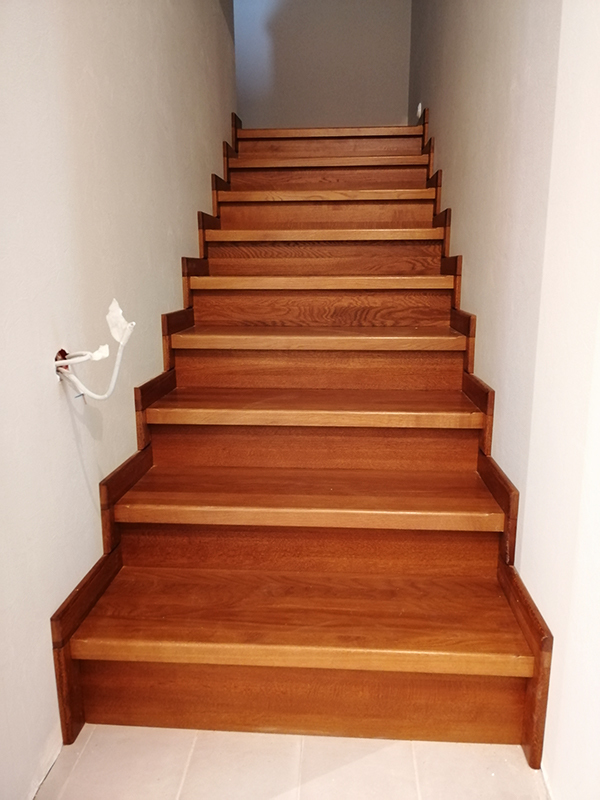 Finishing a metal staircase with solid oak - My, Stairs, Custom-made stairs, , , Longpost