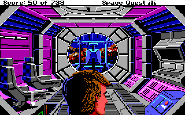 Space Quest III: The Pirates of Pestulon. Часть 1: мусоровоз - Моё, 1989, Прохождение, Space Quest, Sierra, Игры для DOS, Квест, Ретро-Игры, Компьютерные игры, Длиннопост