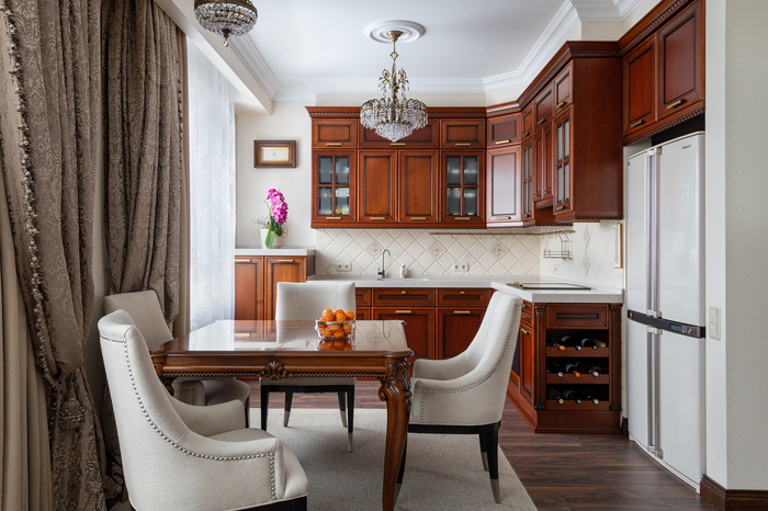 Classic kitchen interior - Classic, Interior, Kitchen, Living room