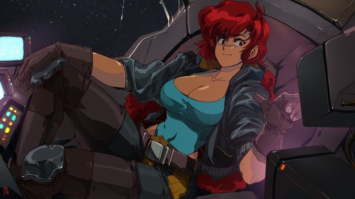 Space Maria - Anime original, Original character, Angryangryd, Anime, Art, 