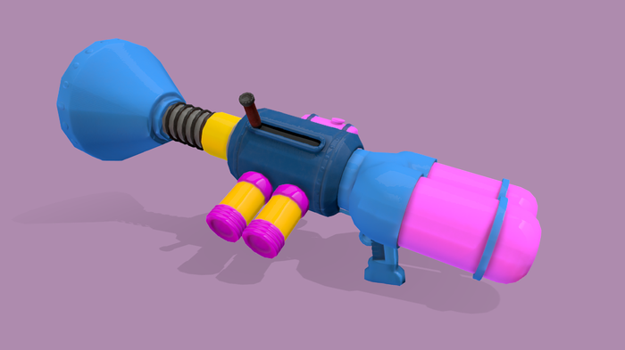 3D  Bubble Gun [Free] , Blender, 3D, Free, , , Gamedev