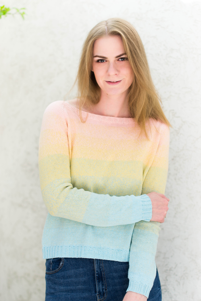 Lightweight jumper made of YarnArt Flowers yarn. - Longpost, Hobby, Needlework without process, Needlework, With your own hands, Sweater, Knitting, My