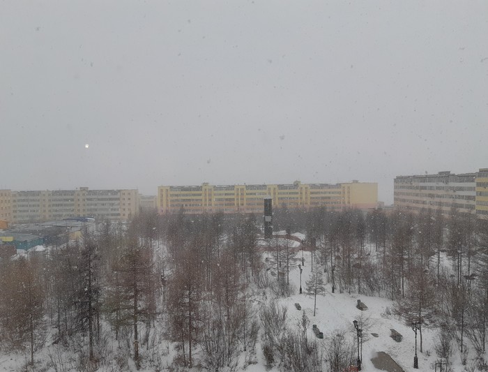 Summer month May - My, Yakutia, Winter, Snow