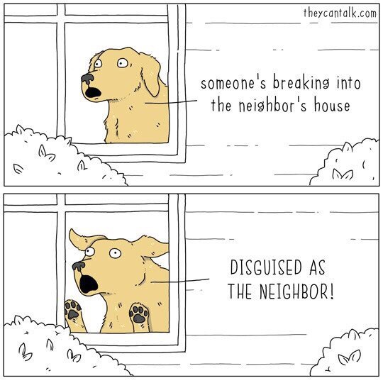 Robbery - Translation, Comics, Theycantalk, Dog