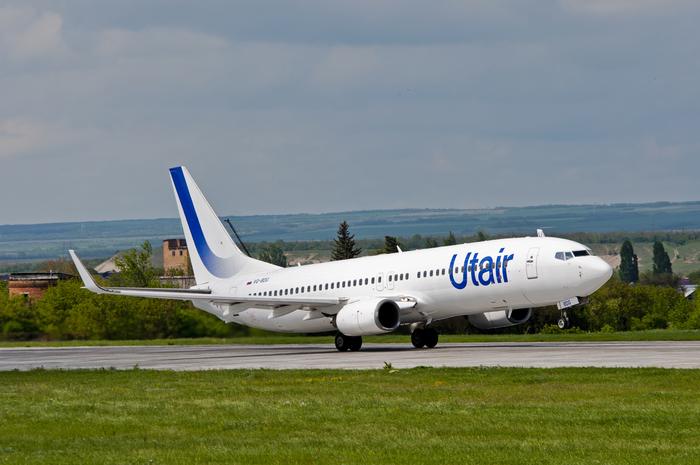 Official spotting in Mineralnye Vody. - My, Utair, Boeing 737, Aviation, Airplane, Mineral water, The airport