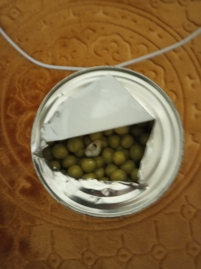 Green (not peas) in a jar of peas - My, Snail, Peas, Longpost