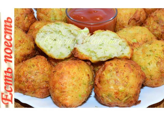 Кабачковые пончики