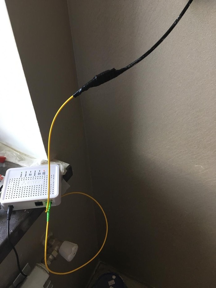 The client repaired the optics himself, but there is still no Internet. - Optical fiber, Gpon, Clients, Internet, Insulating tape, Longpost