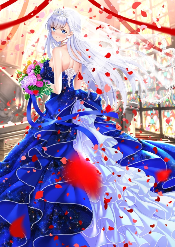 Belfast - Azur lane, Belfast, Wedding Dress, Anime art, Anime, Art