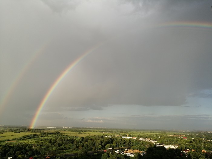 Just cute - My, Double Rainbow, Novopodrezkovo