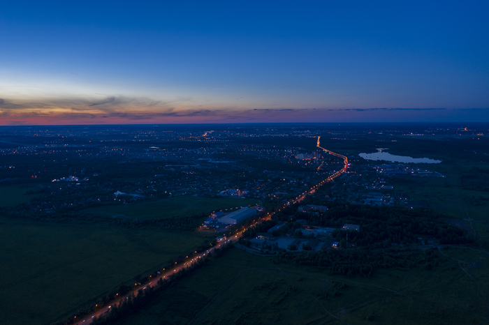 Day & Night - My, Aerial photography, Drone, Balashikha