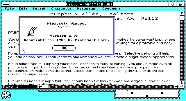 Looking Back: Windows 2.x - My, , Windows, Microsoft, Longpost, Video