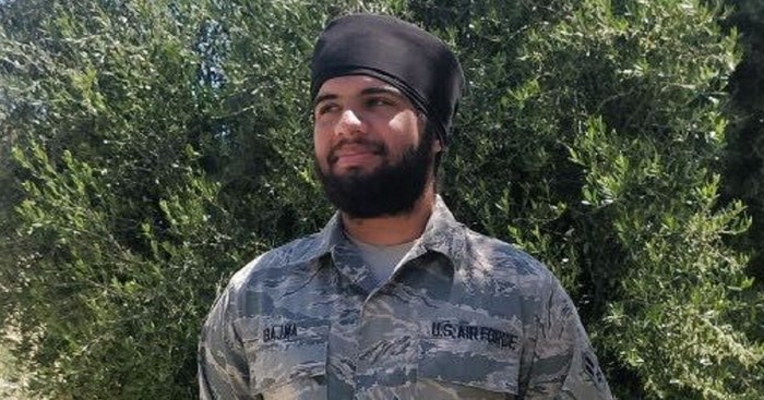 A bearded pilot in a turban appeared in the US Air Force - Air force, Sikhs, Beard, Turban, USAF