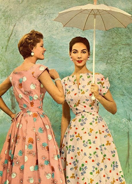 Dresses 1950 - The dress, Vintage, 50th, Fashion, Longpost