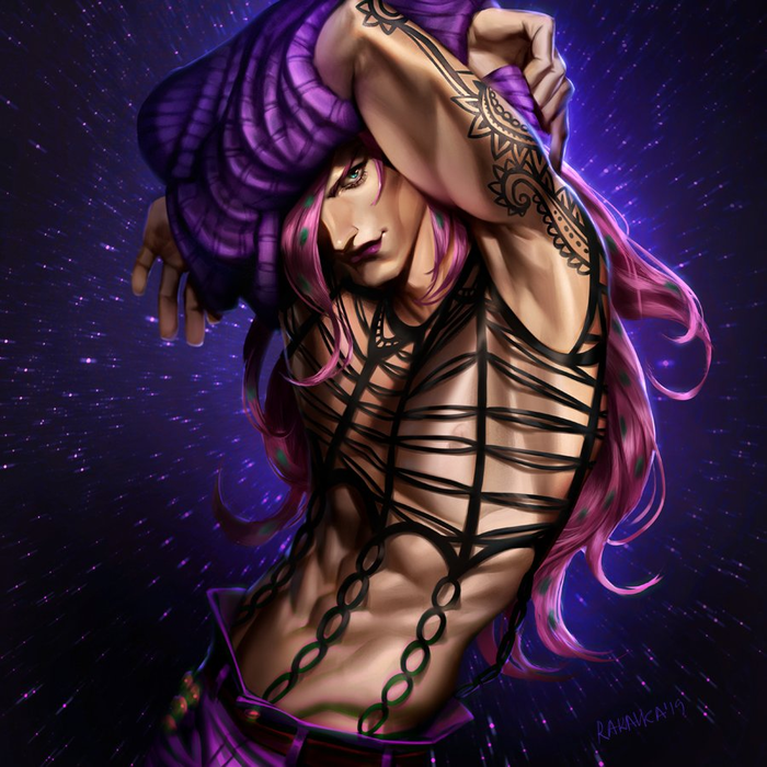 Diavolo Jojos Bizarre Adventure, Vento Aureo, Diavolo, Anime Art, , 