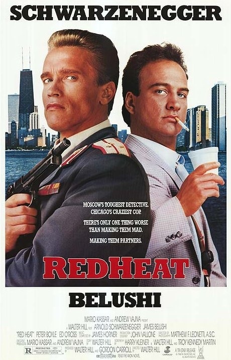 31 years ago, Red Heat premiered with Arnold Schwarzenegger and James Belushi - Arnold Schwarzenegger, James Belushi, Red heat, Walter Hill, Боевики, Interesting facts about cinema, the USSR, Video, Longpost