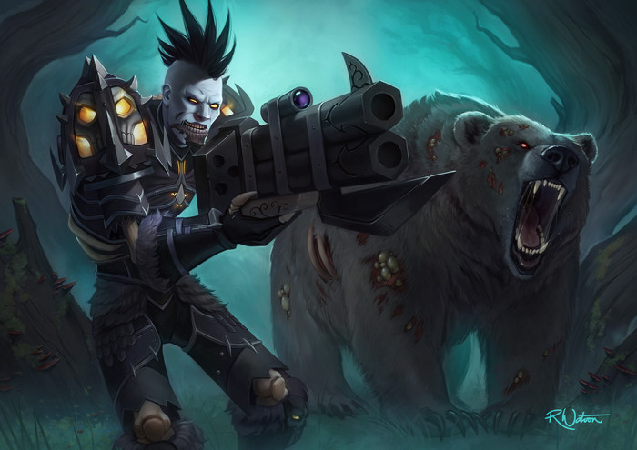 Forsaken Hunter. - Art, Fan art, The Abdicated, Undead, Hunter, Horde, Wow, World of warcraft