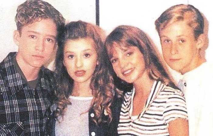 Justin Timberlake, Christina Aguilera, Britney Spears and Ryan Gosling in 1993 in one photo - Justin Timberlake, Christina Aguilera, Britney Spears, Ryan Gosling, Reddit, The photo, Celebrities
