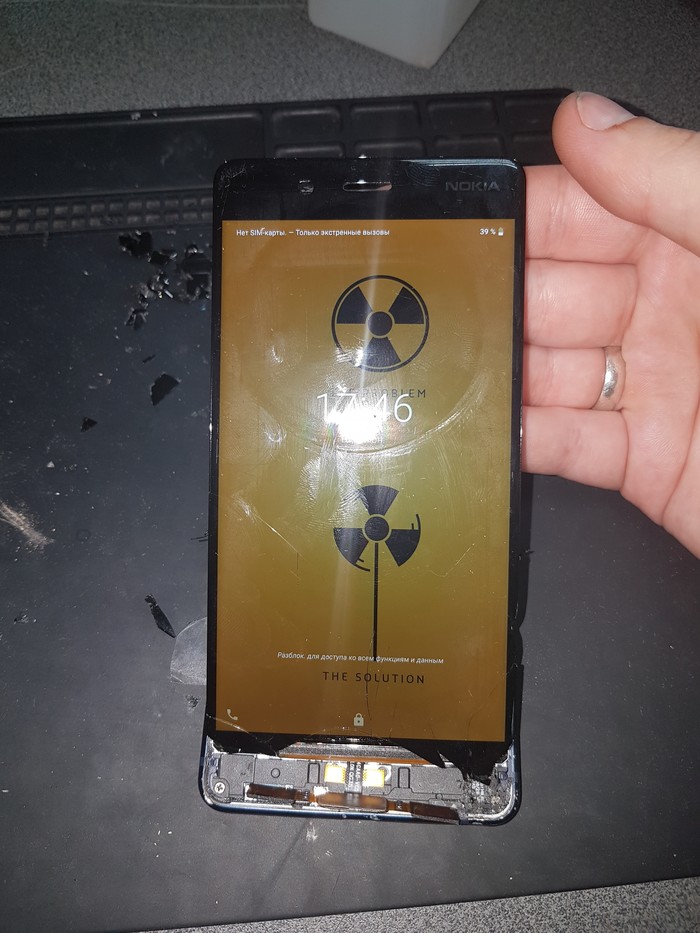 Nokia 8 glass plywood - My, Repair of equipment, Glass replacement, Poltava, Service center, Display, Longpost