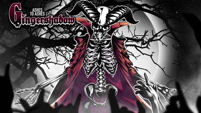 Gingershadow: Ashes to Ashes - My, Owleron, Gingershadow, Visual novel, Art, Fantasy, Gothic, Dark fantasy, Rock