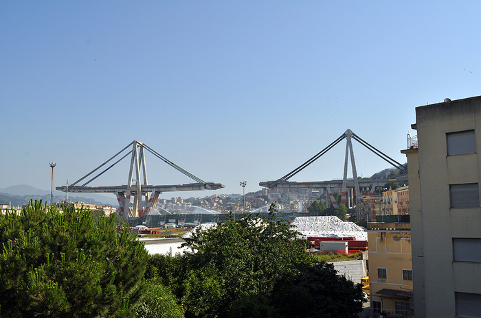 Morandi bridge explosion - My, Italy, Genoa, Explosion, Longpost, Video