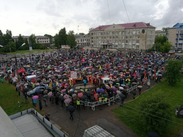 A rally was held in Kotlas against the construction at the Shies station. - Shies, Kotlas, Garbage landfill, Dump, Russia, Ecology, Longpost