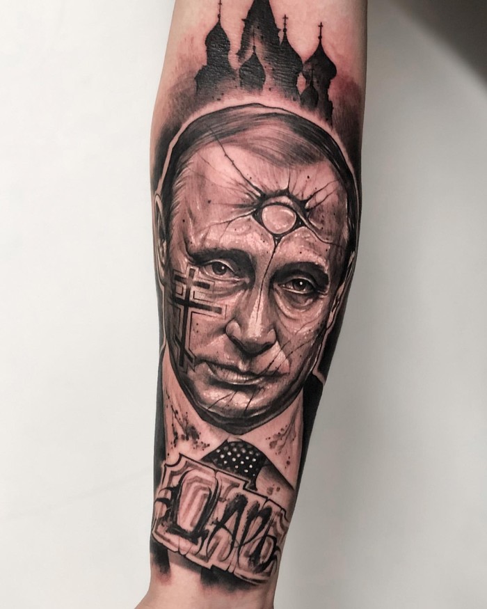 Tsar Vladimir Putin - Tattoo, Vladimir Putin, , Darkest
