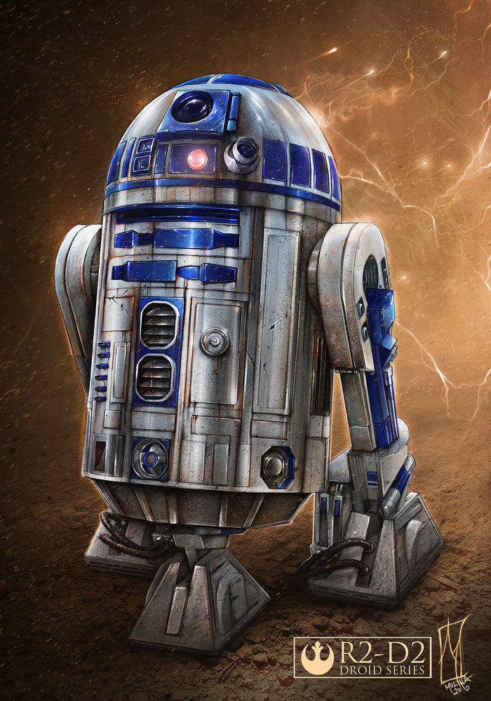 R2-D2. - Арт, Фан-Арт, Астродроид, Star Wars, R2d2, Shane Molina