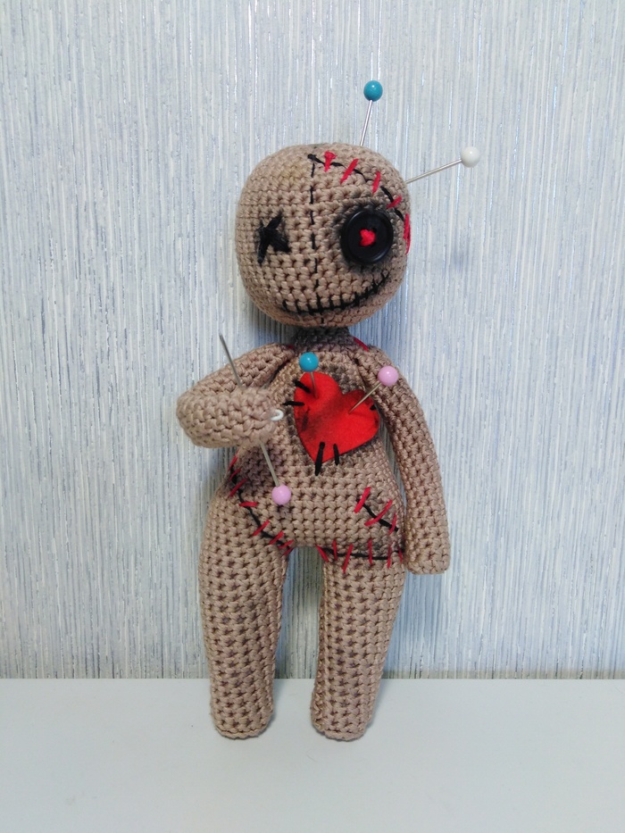 My creepy family - My, Knitted toys, Needlework without process, Longpost, A voodoo doll