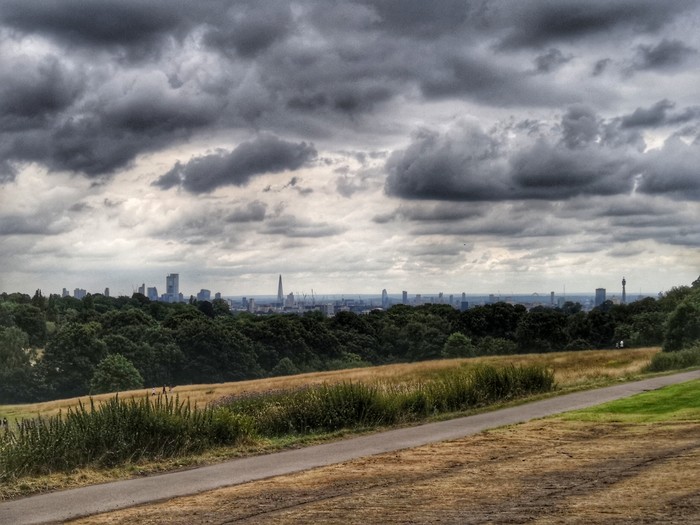 View of central London from Kenwood Park - My, Beginning photographer, Kenwood, London