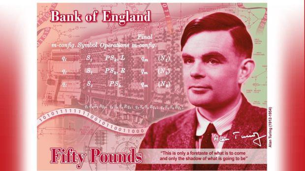 The new ?50 note will feature a portrait of British mathematician Alan Turing - England, Bank, Banknotes, Alan Turing, 