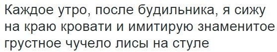 Доброе утро. - ВКонтакте, Скриншот, Усталость, Странный юмор, Картинка с текстом